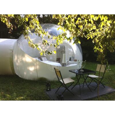 Bubble Tente Clair D&ocirc;me tente Ext&eacute;rieur Camping 4m Tunnel Bulles dair VIP Loge