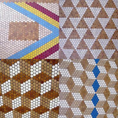 Mosaïque de liège mono panneau 30x30 cm 6 mm massif