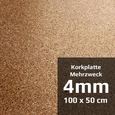 Multipurpose cork board 100 x 50 cm (4 mm)
