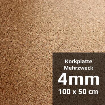 Mehrzweck Korkplatte 100 x 50 cm (4 mm)