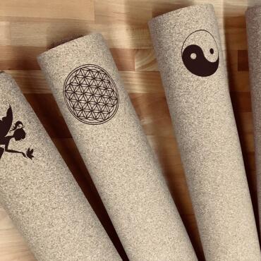 Yoga mat made of cork & rubber 3mm 183 x 61cm