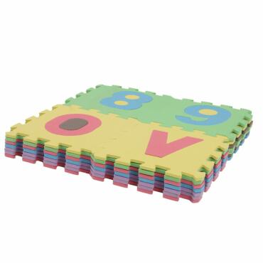Leo&Emma Spielmatte 86tlg Puzzlematte Spielteppich Kinderteppich Schutzmatte 