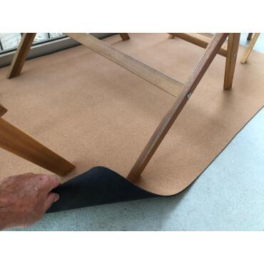 Kork-Leder-Teppich Korkmatte versch Größen, 2.Wahl 1,30m x 0,5m