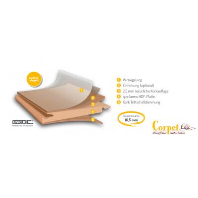 Cork pre-finished parquet Cork Eco Life Silent ship...