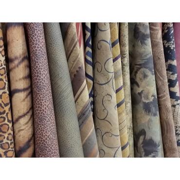 Cork carpet Corkoleum whole rolls dyed variants 7,70qm, delivery time