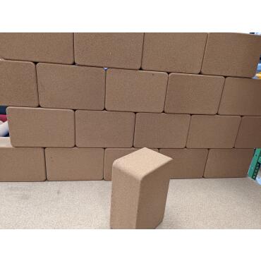 Yogablock aus Kork 225x150x100mm Gewicht ca. 1kg