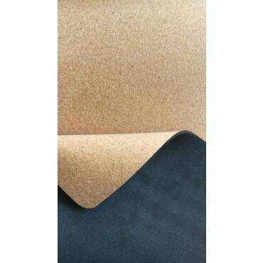 Korkteppich türkis-golden Läufer Badvorleger cork carpet BLEILE® 100 x 100 cm