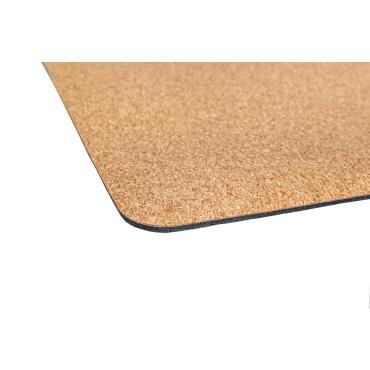 Korkteppich türkis-golden Läufer Badvorleger cork carpet BLEILE® 120 x 120 cm