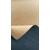 Korkteppich "Art Deco" blau & gold Läufer Badvorleger cork carpet BLEILE® 80 x 80 cm