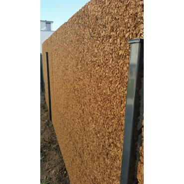  Mur pare-vue en liège 100x50x3cm, protection contre le bruit, protection contre la lumière, clôture en liège, clôture en gabion